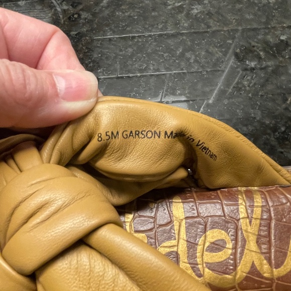 Sam Edelman Tan Knotted Slide Sandals - Picture 2 of 5